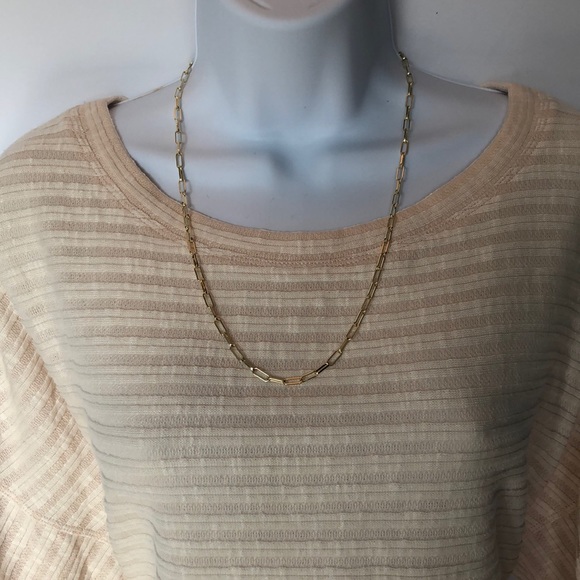 SOLD 14k chain link paperclip link necklace NEW… - Picture 6 of 8